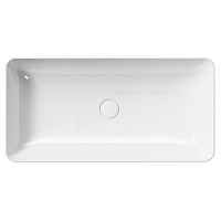 GSI Nubes Раковина чаша 80x40x14h см, без перелива, без д/к, цвет: белый глянцевый 904011