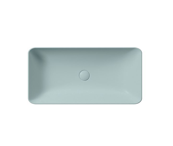 GSI Nubes Раковина чаша 80x40x14h см, без перелива, без д/к, цвет: ghiaccio opaco 904015