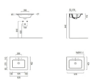 GSI Pura Раковина подвесная/накладная 62,6x46 см, 1 отверстие, с переливом, цвет: белый матовый 8884109
