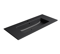 GSI Pura Раковина подвесная/накладная 102,6x46 см, 1 отверстие, с переливом, цвет: ardesia opaco 8886126