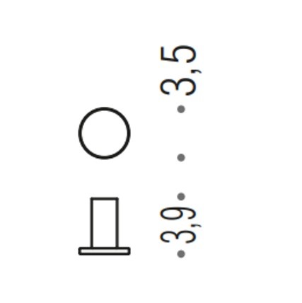 Colombo Design Mini Крючок для полотенец, цвет: stainless steel CD107.HPS1