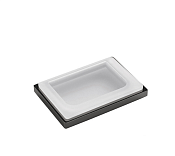 Colombo Design Look Мыльница настольная со стеклянной чашей, латунь, цвет: graphite B1640.GL-VAN