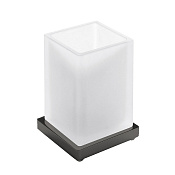 Colombo Design Look Стакан настольный, матовое стекло, латунь, цвет: graphite B1641.GL-VAN