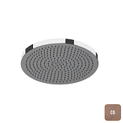 Almar Velvet 230 Верхний душ без кронштейна d23,2 см, 1 режим, цвет: brushed copper E044292.CO