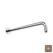 Almar Round Кронштейн для верхнего душа настенный 42 см, цвет: brushed copper E021115.CO