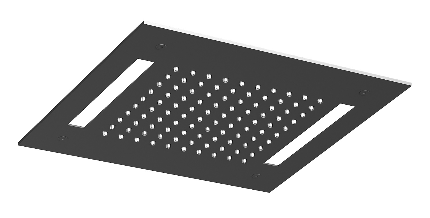 Almar Square 300 Потолочный душ 30х30 см, встраиваемый, 1 режим, цвет: matt black E044174.MB