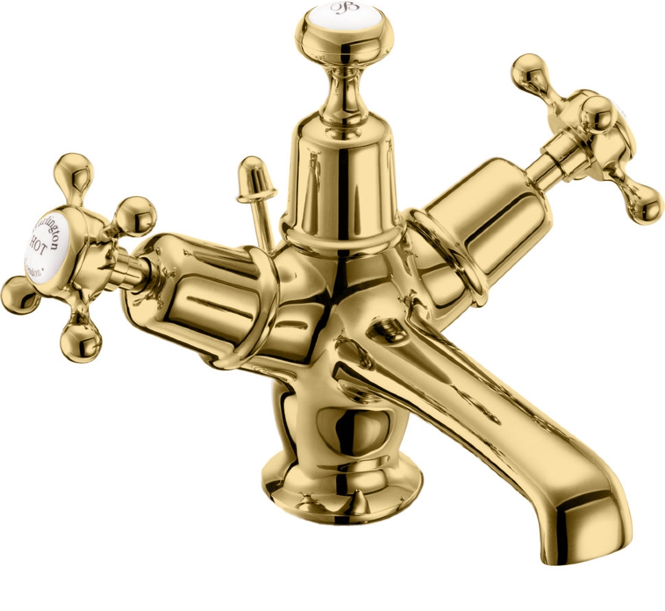Burlington Claremont Ручка-крестик для смесителя, цвет: золото глянцевое T1 GOLD