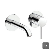 Almar Round Смеситель для раковины, внешняя часть, цвет: brushed gun metal PVD E210054.GM