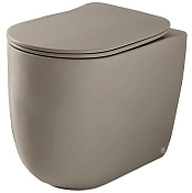 Kerasan Nolita Унитаз приставной 55x35 см, безободковый, с крепл., без сиденья, цвет: Nocciola matt 531981