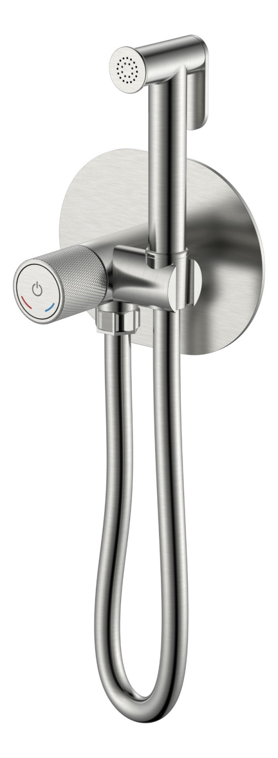 Boheme Tech Touch Гигиенический душ со смесителем и встраиваемой частью, цвет: nickel brush 157-NB