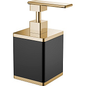 Boheme Дозатор для жидкого мыла, настольный, керамическая колба, цвет: gold 10969-B-G