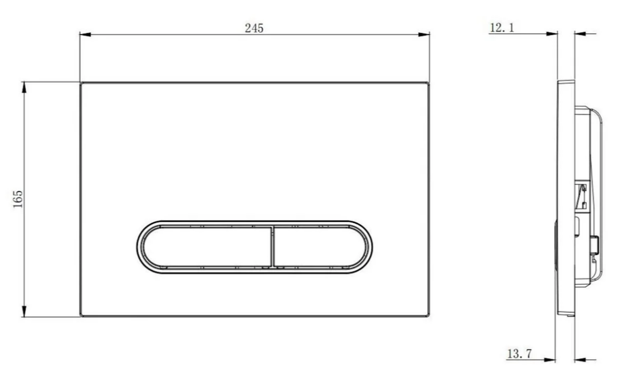 Boheme Кнопка смыва для инсталляции, пластик, цвет: matt gold 667-MG