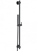 Kludi Nova Fonte Душевой гарнитур: штанга, шланг, душевая лейка 1 вид струи, цвет: черный матовый 2084039-15