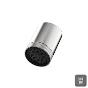 Almar Beam 100 Верхний душ с кронштейном настенным d10 см, 3 режима, цвет: brushed gun metal E044286.GM316