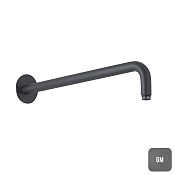 Almar Round Кронштейн для верхнего душа настенный 42 см, цвет: brushed gun metal E021115.GM