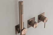Almar Modular Square Смеситель для душа, внешняя часть на 2 потребителя, цвет: brushed copper E180192.CO