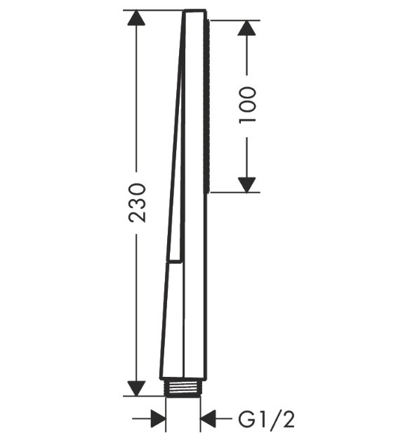Hansgrohe Pulsify E Лейка для душа ручная на 1 режим, цвет: бронза брашированная 24320140