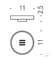 Colombo Design Nordic Мыльница, стеклянная чаша, запасная, цвет: chrome B5251