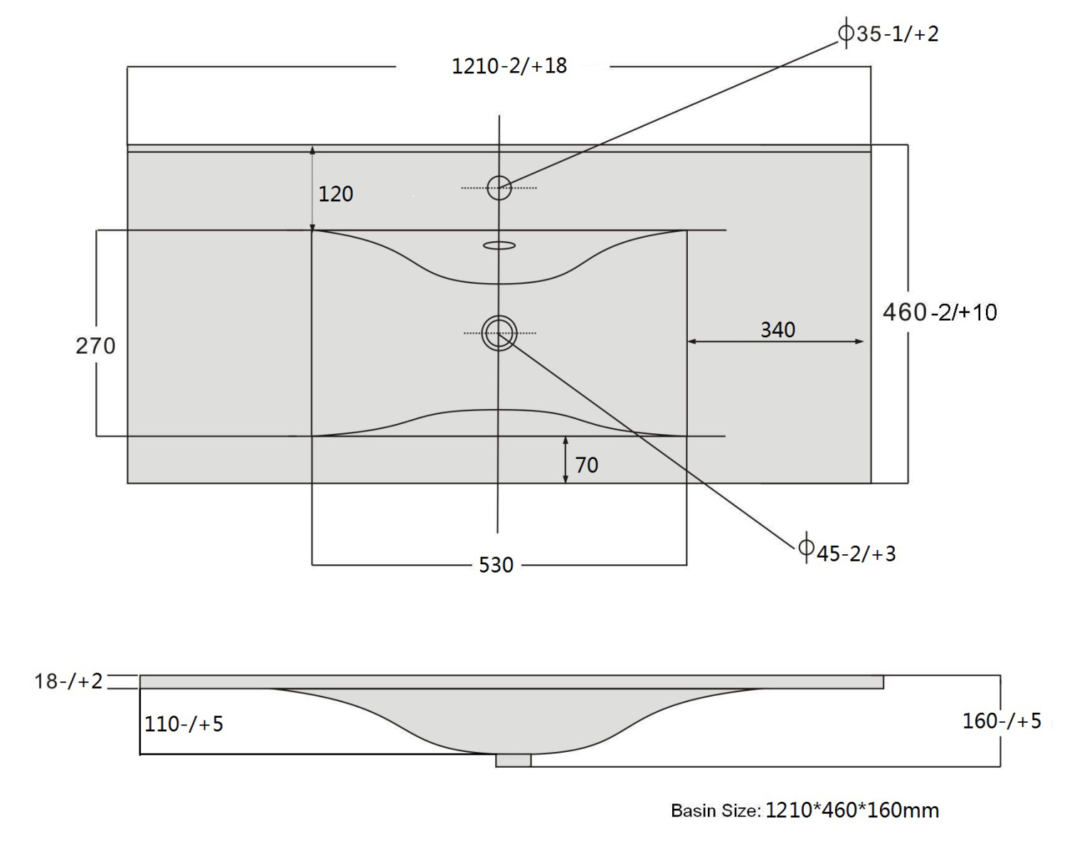 Sanvit Раковина накладная 121х46 см, с переливом, 1 отверстие под смеситель, цвет: белый r9120d
