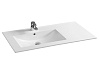 Sanvit Раковина накладная 121х46 см, правая с переливом, 1 отверстие под смеситель, цвет: белый r9120R