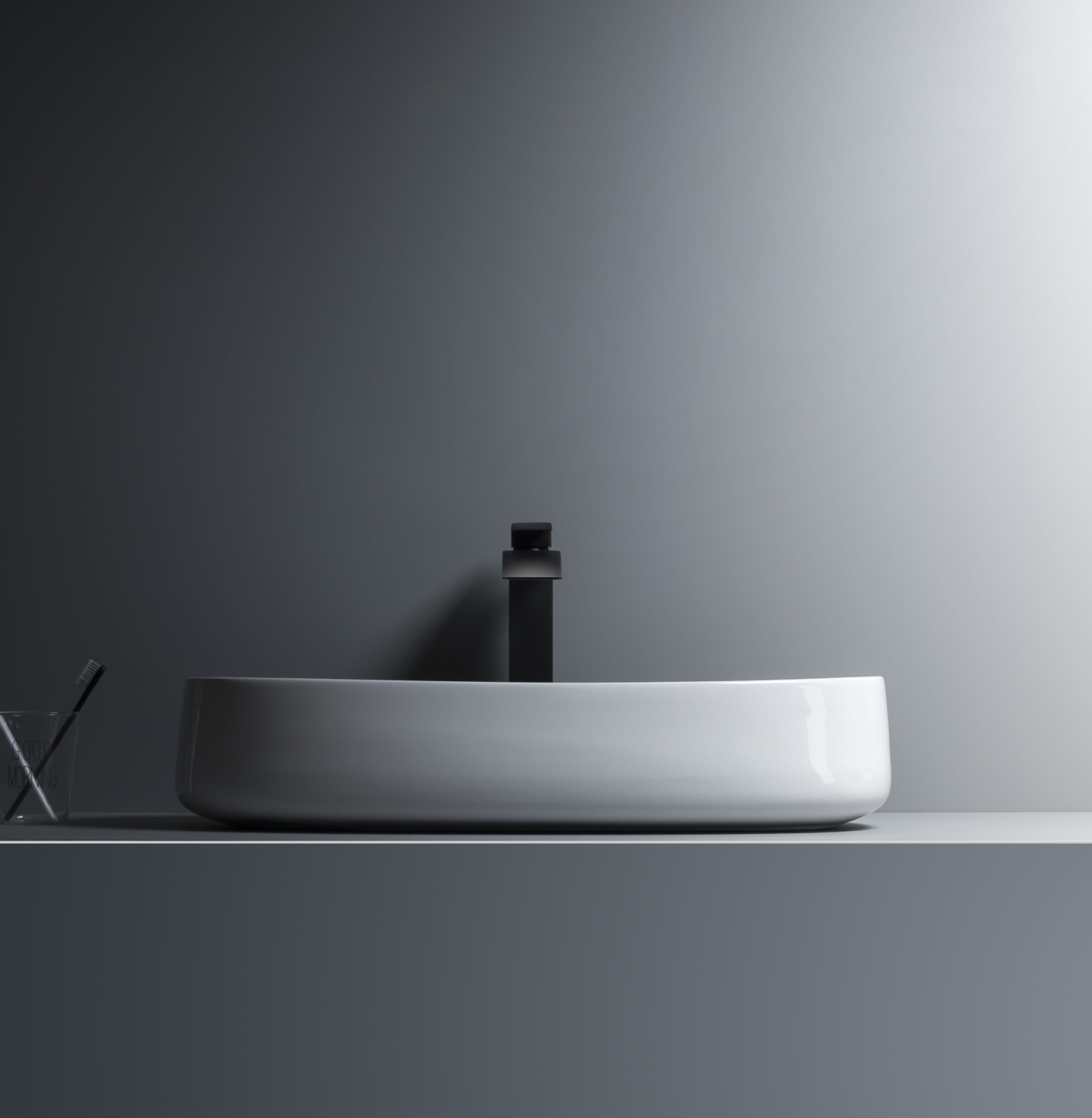 Sanvit Раковина накладная 68х35х14h см, без перелива и отверстия под смеситель, цвет: белый r281A