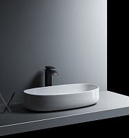 Sanvit Раковина накладная 68х35х14h см, без перелива и отверстия под смеситель, цвет: белый r281A