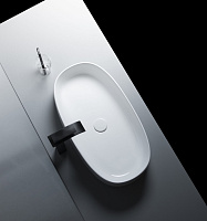 Sanvit Раковина накладная 68х35х14h см, без перелива и отверстия под смеситель, цвет: белый r281A