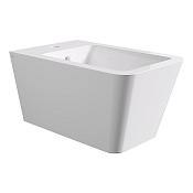 Alice Hide Биде подвесное 35х55 см, c 1 отверстием под смеситель и переливом, цвет: белый 31220101