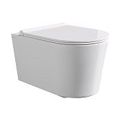 Alice Form Унитаз подвесной 35х50 см безободковый без крышки, цвет: белый 22300101