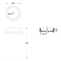 Alice Spy Раковина чаша 40х40х12h см, без перелива, цвет: черный матовый 34230108