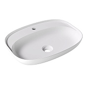 Alice Form Раковина чаша 60х45х12h см, без перелива, цвет: белый 22460101