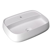 Alice Nur Раковина чаша 60х45х14h см, без перелива, цвет: белый матовый 33210109