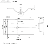Sanvit Раковина накладная 92х46 см, с переливом, 1 отверстие под смеситель, цвет: белый r9090R