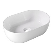 Alice Unica Раковина чаша 55х35х17h см, без перелива, цвет: белый 32120101
