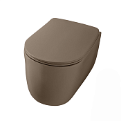 Kerasan Nolita Унитаз подвесной 55x35 см, безободковый, с креплением, цвет: Bruno matt 531488