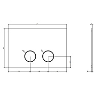 Gessi Клавиша смыва двойная для Tece (TeceProfil, TeceBox), цвет: matte white 54617#279