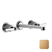 Gessi Venti20 Смеситель для раковины встраиваемый без д/к излив 20 см, цвет: warm bronze brushed PVD 65091#726