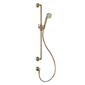 Gessi Venti20 Душевой гарнитур: ручной душ, штанга 86,5 см, шланг, цвет: warm bronze brushed PVD 65142#726
