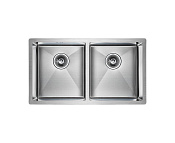 Paulmark Gerberg Кухонная мойка нержавеющая сталь 78x44 см, цвет: брашированная сталь PM237844-BS
