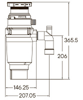 Paulmark Intenso Измельчитель пищевых отходов 390 Вт из нержавеющей стали I-400