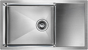 Paulmark Gerberg Кухонная мойка нержавеющая сталь 78x44 см, цвет: брашированная сталь PM217844-BS