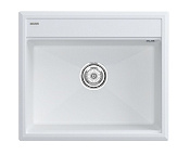Paulmark Stepia Кухонная мойка It-Granit 59x51 см, цвет: белый PM115951-WH
