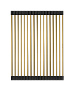 Paulmark Extra Ролл-мат нержавеющая сталь 33x44 см, цвет: брашированное золото R440-BG