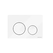 Ceramicanova Balance/Circle Кнопка смыва механическая 24х3х16h см, цвет: белый глянцевый CN12-001W