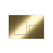 Ceramicanova Balance/Square Кнопка смыва механическая 24х3х16h см, цвет: золото брашированное CN12-002BG