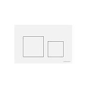 Ceramicanova Balance/Square Кнопка смыва механическая 24х3х16h см, цвет: белый глянцевый CN12-002W