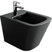 Ceramicanova Union Биде подвесное 34,5х48,5 см, перелив, цвет: черный матовый CN4010MB