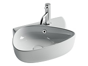 Ceramicanova Element Раковина подвесная 49,5х35 см, перелив, цвет: белый глянцевый CN5049