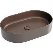 Ceramicanova Element Раковина чаша 60,8х38,5х12,2h см, без перелива, цвет: темно-коричневый матовый CN6048MDB