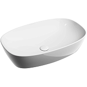 Ceramicanova Element Раковина чаша 60х38х13,8h см, без перелива, цвет: белый глянцевый CN6049